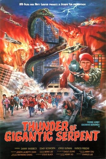 Movie poster for Thunder of Gigantic Serpent