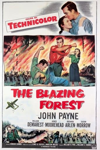 Movie poster for The Blazing Forest