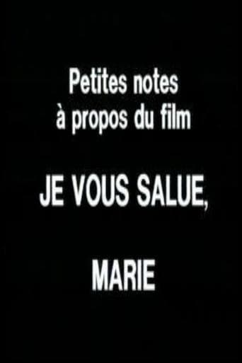 Movie poster for Petites notes à propos du film 'Je vous salue, Marie'