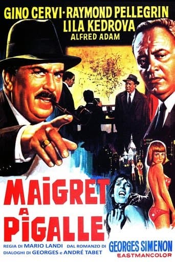 Movie poster for Maigret at the Pigalle