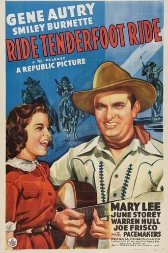 Movie poster for Ride, Tenderfoot, Ride