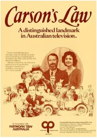Movie poster for Carson's Law