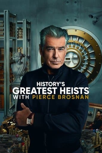 Movie poster for History's Greatest Heists with Pierce Brosnan