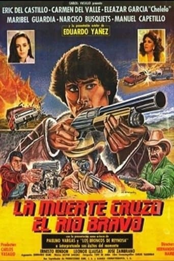 Movie poster for La muerte cruzó el río Bravo