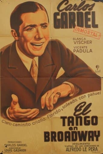 Movie poster for El tango en Broadway