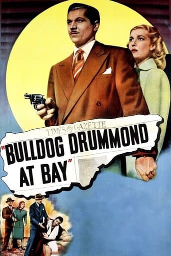 Movie poster for Bulldog Drummond at Bay