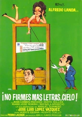 Movie poster for ¡No firmes más letras, cielo!