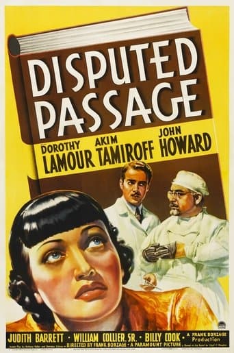 Movie poster for Disputed Passage