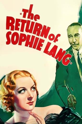 Movie poster for The Return of Sophie Lang