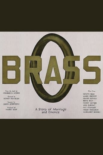 Movie poster for Brass