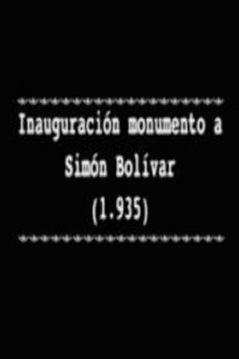 Movie poster for Inauguración monumento a Simón Bolívar