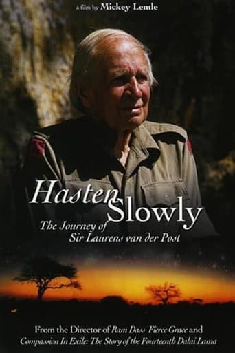 Movie poster for Hasten Slowly: The Journey of Sir Laurens van der Post