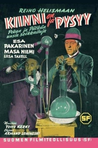 Movie poster for Kiinni on ja pysyy