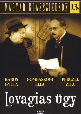 Movie poster for Lovagias ügy