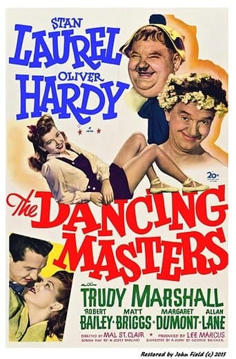 Movie poster for The Dancing Masters