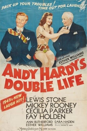 Movie poster for Andy Hardy's Double Life