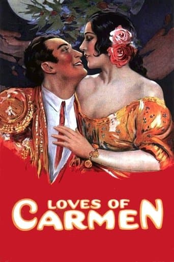 Movie poster for The Loves of Carmen