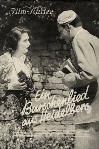 Movie poster for A Student's Song of Heidelberg