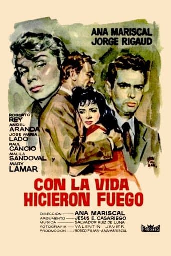 Movie poster for Con la vida hicieron fuego