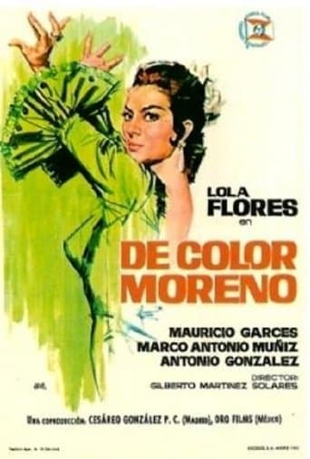 Movie poster for De color moreno