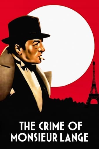 Movie poster for The Crime of Monsieur Lange