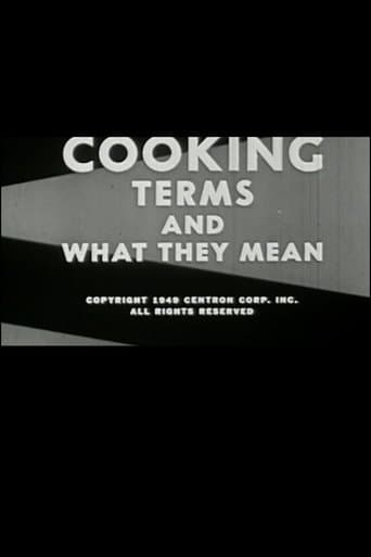 Movie poster for Cooking: Terms and What They Mean