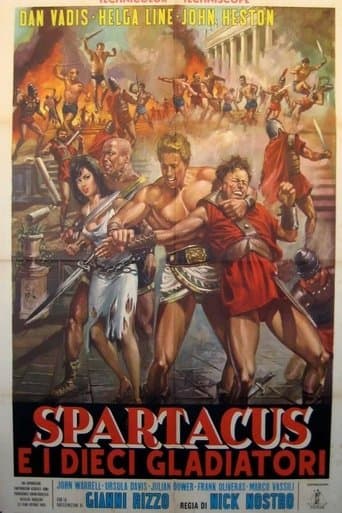 Movie poster for Spartacus and the Ten Gladiators