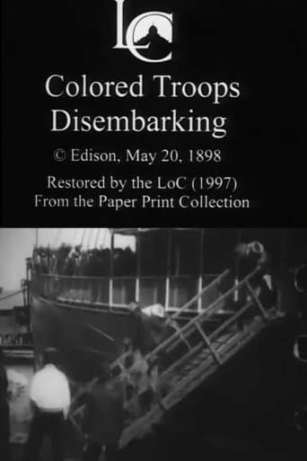 Movie poster for Colored Troops Disembarking