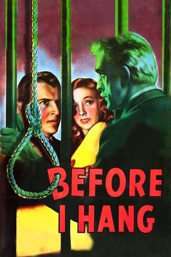 Movie poster for Before I Hang