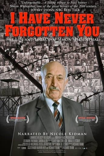 Movie poster for I Have Never Forgotten You: The Life & Legacy of Simon Wiesenthal