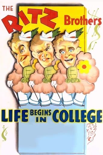 Movie poster for Life Begins in College