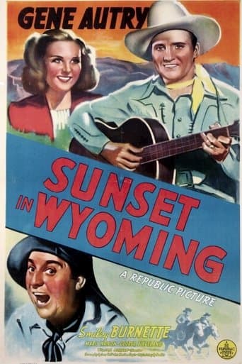 Movie poster for Sunset in Wyoming