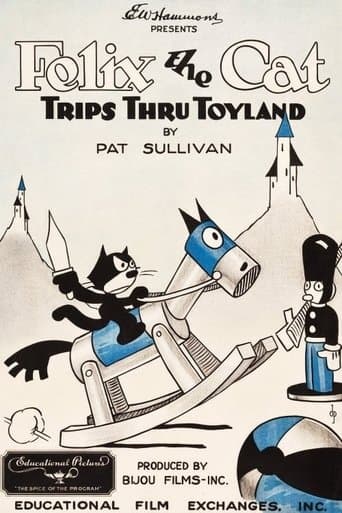 Movie poster for Felix the Cat Trips Thru Toyland