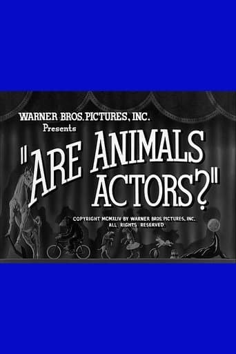 Movie poster for Are Animals Actors?