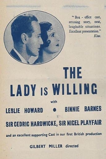 Movie poster for The Lady Is Willing