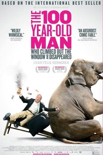 Movie poster for The 100 Year-Old Man Who Climbed Out the Window and Disappeared
