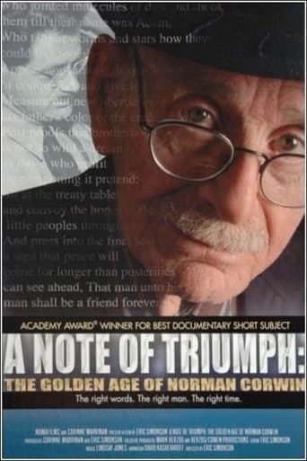 Movie poster for A Note of Triumph: The Golden Age of Norman Corwin