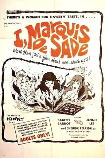Movie poster for I, Marquis De Sade