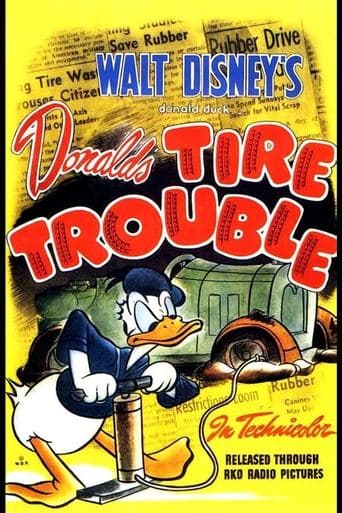 Movie poster for Donald's Tire Trouble