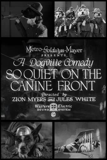 Movie poster for So Quiet on the Canine Front