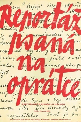 Movie poster for Reportáž psaná na oprátce