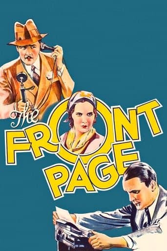 Movie poster for The Front Page