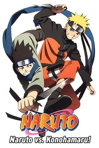 Movie poster for Naruto OVA 9: Chunin Exam on Fire! and Naruto vs. Konohamaru!
