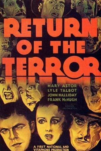 Movie poster for Return of the Terror