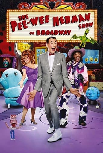 Movie poster for The Pee-wee Herman Show on Broadway