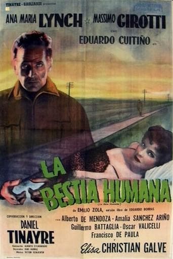 Movie poster for La bestia humana