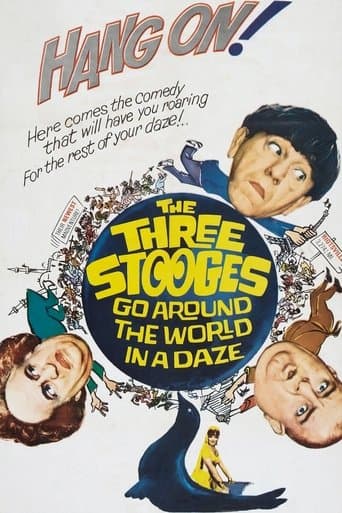 Movie poster for The Three Stooges Go Around the World in a Daze