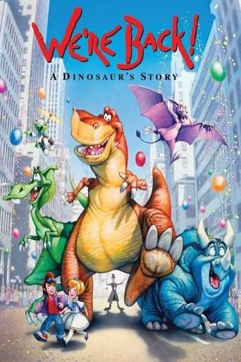 Movie poster for We're Back! A Dinosaur's Story