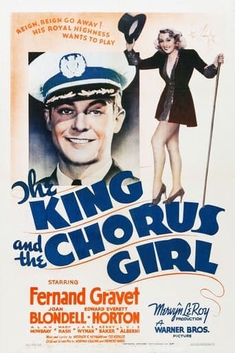 Movie poster for The King and the Chorus Girl
