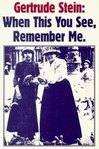Movie poster for Gertrude Stein: When You See This, Remember Me
